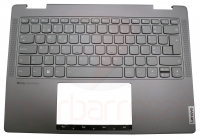 Teclado Lenovo Yoga 7 14IRL8 Sem Finger Print Com Top Cover CINZENTO