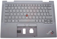 Teclado Lenovo ThinkPad X1 Yoga 8th GEN Com Backlight Com Finger Print Com Top Cover GREY