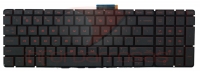 Teclado HP Omen 15-ax002np Sem Topcover Com Backlight RED INGLES