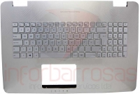 Teclado Asus N751JK-1A  Com BackLight Com Top Cover