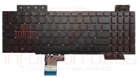 Teclado Asus FX705DY com Backlight Red BLACK sem Topcover