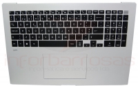 Teclado LG 17Z90P-G.AA75P Com BackLight e Top Cover SILVER