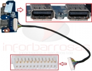Samsung NP-Q530 USB and Power Button Board