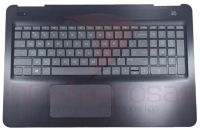 Teclado HP 15-BC501NP com Backlight Green Com Topcover BLACK INGLES