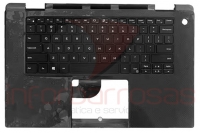 Teclado Dell XPS 15 9575 Black com Backlight Com Topcover Black INGLES