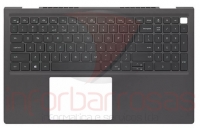 Teclado Dell Vostro 5510 Black com Backlight Top Cover Black INGLES