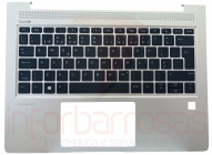 Teclado HP Probook 430 G7 com Topcover Silver Sem Touchpad