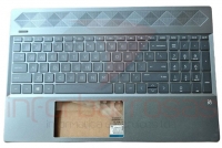 Teclado HP Pavilion 15-cs2019np Black Com Top Cover CLOUD BLUE INGLES