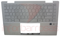 Teclado HP 14-DY1012np Com Finger Print Sem SD Card Com Top Cover