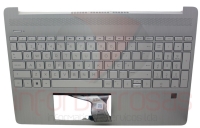 Teclado HP 15s-FQ1092ns Sem BackLight Com Top Cover Natural SILVER